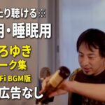 【作業用・睡眠用】まったり聴けるひろゆきのトーク集 BGMあり版 Vol.64【途中広告なし 集中・快眠音質・リラックス・音量再調整版 Lo-Fi】※10分後に画面が暗くなります